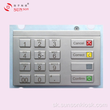 Kompaktná šifrovacia PIN podložka pre automat